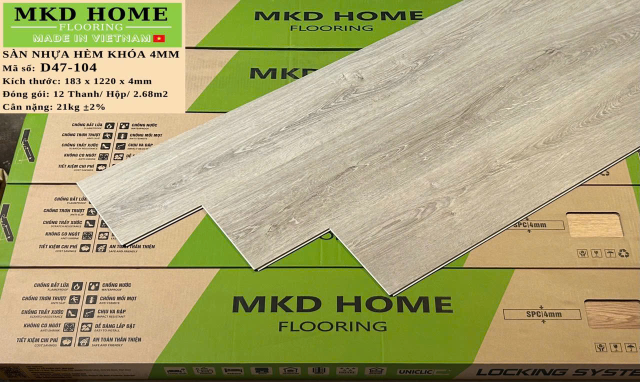 Sàn nhựa hèm khóa Mikado 4mm D47-104